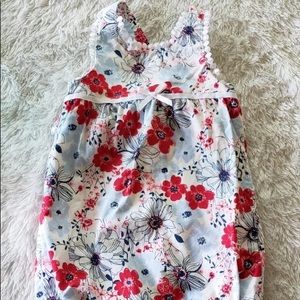 NAUTICA floral button up romper